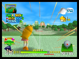 Mario Golf (Europe) In game screenshot